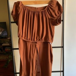 Two piece skirt and peasant top from reformation